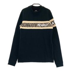 サイズ：1 PEARLY GATES パーリーゲイツ  ハイネック 長袖スウェットトレーナー  ブラック系 [240101470060] ゴルフウェア レディース ストスト サイズ：1 PEARLY GATES パーリーゲイツ ハイネック 長袖