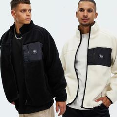 ステューシー フリース ジャケット Work Sherpa Zip Crew