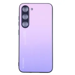 Galaxy S23 ケース SC-51D SCG19 ギャラクシーs23  グラデーション ハイブリット ケース 【Color】 ピンク・パープル