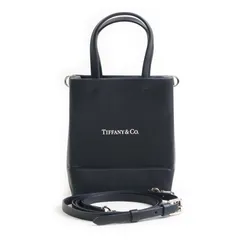Tiffany & Co. ショルダーバッグ ブラック TIFFANY & Co. ショルダーバッグ ブラック ゴールド カーフ