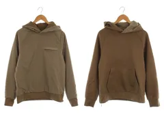 セオリー Theory SOLID SWEATSHIRT REV HOODIE パーカー プルオーバー リバーシブル 長袖 XS 茶 ブラウン /HK ■OSのサムネイル