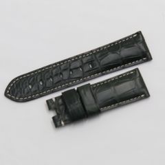 未使用】ハミルトン 純正レザーベルト 22mm 黒Dバックル 白ステッチ