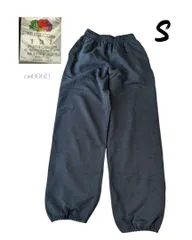 os00613 フルーツオブザルーム　古着裏起毛スウェットパンツ黒S