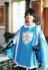 [중고] 원시 사진 (남성) BOYS AND MEN / 혼다 고후미 / 무릎 위 · 의상 파랑 · 흰색 · 왼쪽 방향 · 오른손 난간 · 왼손검 / 무대 [화이트 스타킹 II] 원시 사진