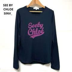 【新品・未使用品】See by Chloé ネイビーシャツ 長袖 新品・未使用品】See by Chloé ネイビーシャツ 長袖 中古】SEE