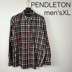 PENDLETON CANTERBURY コットン/ウールフランネルボタンダウンシャツ　メンズXL