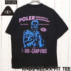 半袖TEE Tシャツ POLeR ポーラー RND2 RELAX FIT TEE 251MCV0073 BLK 日本代理店正規品