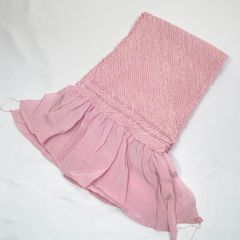 帯揚げ　薄紫　中抜き絞り　198
