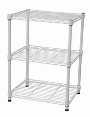 【数量限定】19φスチールラックセット 45x35x61.8cm ホワイト メタルラック本体 NS-4535WH (AIS) エイ・アイ・エス