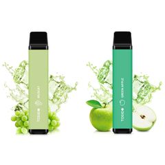 【箱なし】電子タバコ 使い捨て 2本セット VAPE  プレミアムフレーバー 大容量 爆煙 水蒸気タバコ メンテナンス不要 ビタミン入り ニコチン・タールなし ベイプ オートスイッチ