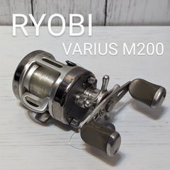 【RYOBI】リョービ VARIUS バリウス M200 リール 釣り具 オールドリール ベイトリール ダブルハンドル 廃盤 希少