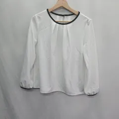 ◇ ⊇ green label relaxing グリーンレーベル リラクシング 長袖 ブラウス サイズM ホワイト系 レディース E  【1409240046240】