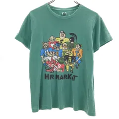 HOLLYWOOD RANCH MARKET ハリウッドランチマーケット 日本製 半袖 Tシャツ 1 グリーン系 ラグビー メンズ 古着