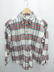 ◇ ⊇ McGREGOR マックレガー チェック 長袖 シャツ サイズM オフホワイト系 マルチ レディース P  【1409090006050】