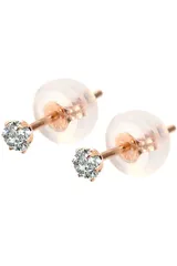 新品 PLUSTER ピアス レディース ダイヤモンド (天然ダイヤ 0.1カラット) スタッドピアス キャッチ付 [ギフトボックス付き] ジュエリー プラスター