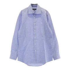 BLACK LABEL CRESTBRIDGE ブラックレーベル クレストブリッジ  長袖シャツ ギンガムチェック柄 ブルー系 40 [240101466155] メンズ