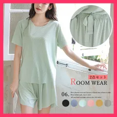 【スタッフおすすめ！】 ルームウェア ゆったり 可愛い 部屋着 カジュアルウェア/半袖 寝間着/2点上下セット レディース 春夏 セットアップ 半袖  おすすめ おしゃれ　かわいい　人気 98ZYQ-002