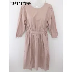 ◇ ◎ Noir chambre de charme シャンブル ドゥ シャーム 長袖 膝下丈 ワンピース サイズF ピンク レディース  【中古】 【1110220016992】のサムネイル