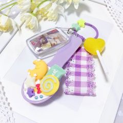 専用♡じゃらじゃらキーホルダー　スポンジひよこ じゃらじゃらスプーンキーホルダー ひよこちゃんぴんくきいろ①