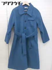 ■ ◎ Girly Doll ガーリードール ウエストベルト付き ロング コート サイズL ブルー レディース  【1104050005462】のサムネイル