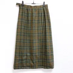 レリアン Leilian 新品タグ付き ロングスカート チェック グリーン系 11サイズ 935959のサムネイル