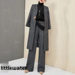 レディース セットアップ フォーマル パンツドレス 2点セット 長袖 上下セット チェック柄 パンツスーツ キレイめ 着痩せ 秋冬 入園式 卒業式 セレモニーCYB132春の新生活 xzjhbqk#