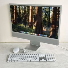 ☆【美品 マウス・キーボード付属】Apple iMac (24-inch, M1, 2021) A2439『Apple M1/RAM:16GB/SSD:256GB』Sequoia 動作品