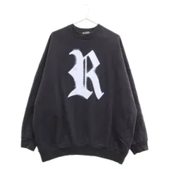 RAF SIMONS (ラフシモンズ) 23SS Oversized R print フロントプリント オーバーサイズ スウェットトレーナー ネイビー 231-M167のサムネイル