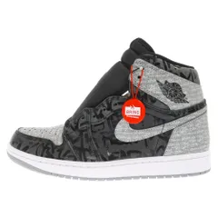 NIKE (ナイキ) AIR JORDAN 1 RETRO HIGH OG REBELLIONAIRE エアジョーダン1レトロ ハイ オージー レベリオネア ハイカットスニーカー ブラック/グレー US9/27cm 555088-036のサムネイル