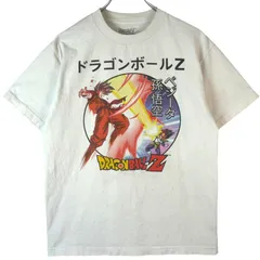 DragonBall ZドラゴンボールZ半袖キャラクターTシャツ日本アニメTキャラ物ベジータ孫悟空TOEI東映アニメーション漫画カタカナ漢字ホワイト白ブラック黒イエロー黄色レッド赤vintageヴィンテージ40319