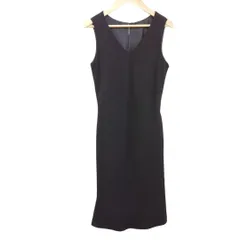 コムサイズム　Mサイズ　ひざ丈ワンピース　黒