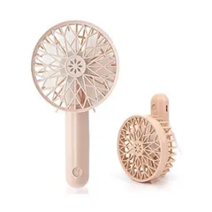 携帯扇風機 超軽量 77g USB 充電式 ポータブル パワフル ミニ 折畳み 手持ち扇風機 7枚羽 静音 小型 ハンディ 卓上 (ネールピンク)