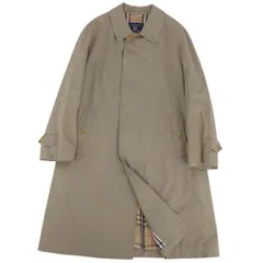 Vintage バーバリー Burberrys コート ステンカラーコート バルマカーンコート 裏チェック 英国製 アウター メンズ S カーキベージュ