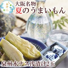 水ナス 水なす 漬物 ぬか漬け みずなす 水茄子 水ナス漬 [水なす浅漬け2個入り] 送料無料
