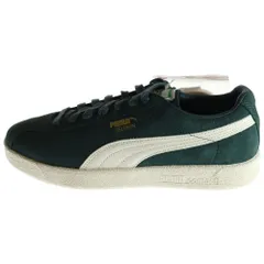 PUMA (プーマ) DELPHIN PRM デルフィン プレミアム スウェードローカットスニーカー グリーンー/ホワイト US9/27cm 374981-08