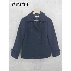 ◇ NATURAL BEAUTY BASIC ナチュラルビューティーベーシック 長袖 Pコート M ネイビー * 1002799879729 【1002799879729】