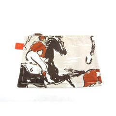 Hermes エルメス 小物入れ ヨッティングPM ジョッキー 馬モチーフ ポーチ レディース ∠UP3834