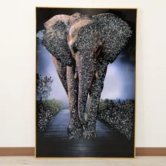 アートフレーム サバンナ/象 絵画 クリスタルピクチャー アートフレーム サバンナ/象 絵画 クリスタルピクチャー アート
