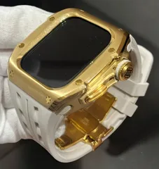 アップルウォッチカバーケースApple Watchラバーバンドベルト 　メタル　ステンレス　R　28