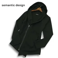 semantic design ブラック パーカー Mサイズ semantic design パーカー 「裏毛」セマンティックデザイン