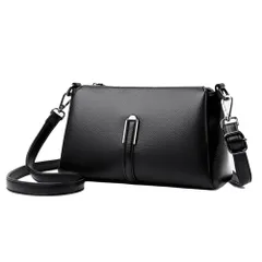 [Ne Right] ショルダーバッグ ハンドバッグ レディース 2way 大容量 高見え 斜め掛けバッグ 斜めがけ レザー (ブラック) [ブラック]