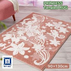 카펫·러그 일본제 방진드기 가공 디즈니 프린세스 바닥난 대응 러그 Tangled RUG 탱글드 러그 90×130cm DRT-1091 10sn-tangled-rug90130