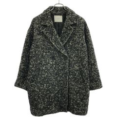 URBAN RESEARCH DOORS アーバンリサーチドアーズ ウールヘリンボーンPコート DR77-27M708 ブラック F