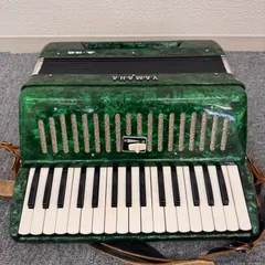 YAMAHA　ヤマハアコーディオンT-25B ブルー25鍵盤 説明書 ケース付き 良品〛✦YAMAHA アコーディオン 25鍵盤 赤 ストラップ付 8905