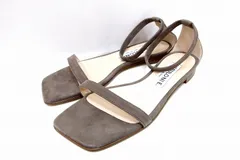 【214216】 【NEBULONI E. ネブローニ】 アンクルゴム フラットサンダル  ・37 トープ