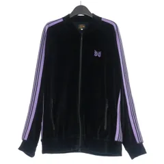 needles RC トラックジャケット　L ベロア　ブラック NEEDLES（ニードルズ）R.C. Track Jacket（リブカラートラック