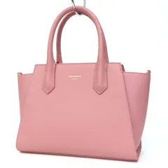 HR0103 新品同様 極美品 AND CHOUETTE アンドシュエット ハンドバッグ フェイクレザー ピンク サマンサタバサ