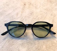 新品 クラウンパント型 サングラス ブラック×ライトグリーン 未使用 ユニセックス クラウンパントタイプ