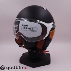 ZEALOT　ジルライド2 インナーシールドジェット MATT BLACK/YELLOW　XSサイズ　※女性・こども向けヘルメット
