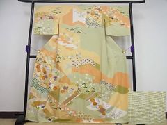 平和屋1■極上　創業460年・千總　訪問着　駒刺繍　花宝尽くし　金彩　逸品　未使用2s522